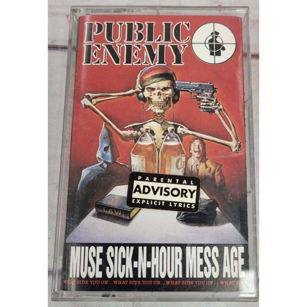 Public Enemy Muse Sick-In Hour Message 1994 Cassette Tape w/Insert